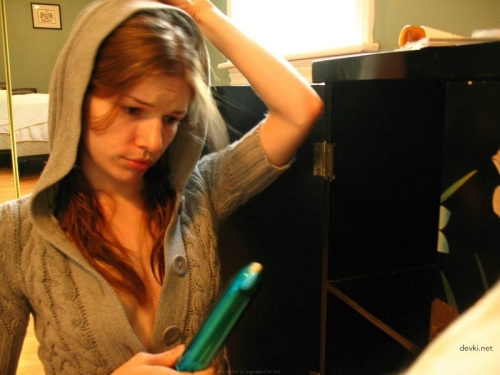 Girl Buys Huge Dildo and Masturbates - Explicit Solo Play