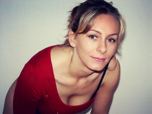 Sexy Mama Poses Seductively in Stockings