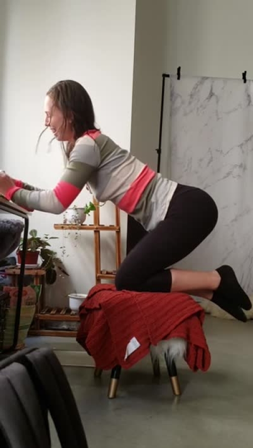 Fucking Standing Doggy Style Woman and Cumming Inside Her