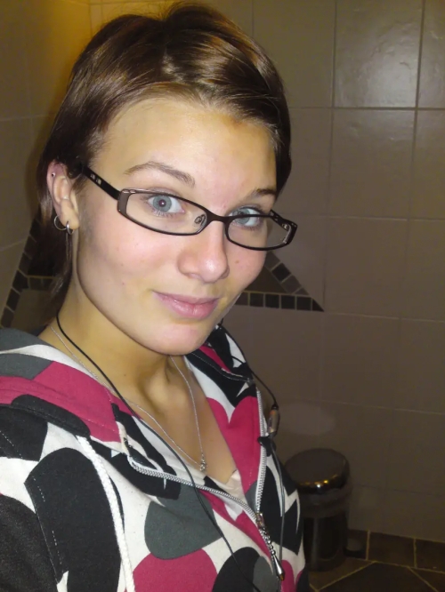 Cutie Shows Hairy Pussy and Small Tits