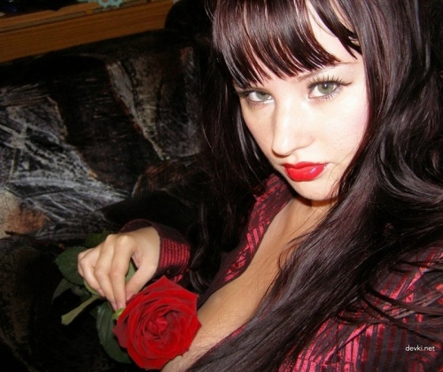 Passionate Woman Embraces Her Large Breasts - Sensual and Bold Photoshoot