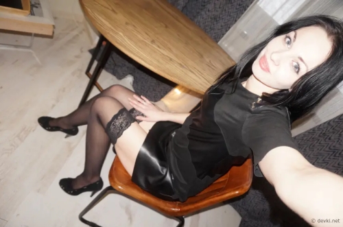 Topless Brunette with Small Boobs Poses Naked - Explicit Nude Photoshoot