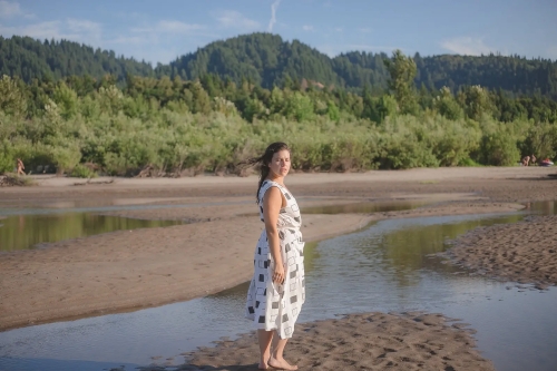 Strong Naked Independent Woman: Empowered Female Nude Portrait