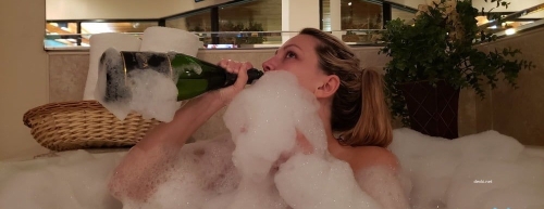 Hot Tub Relaxation: Steamy Jacuzzi Leisure with Sensual Soaking