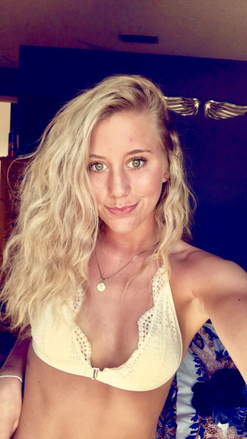 Naked Blonde Takes Explicit Selfies - Intimate Photoshoot