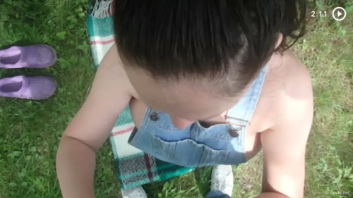 Extreme Close-Up: Husband Films Wife Giving Blowjob