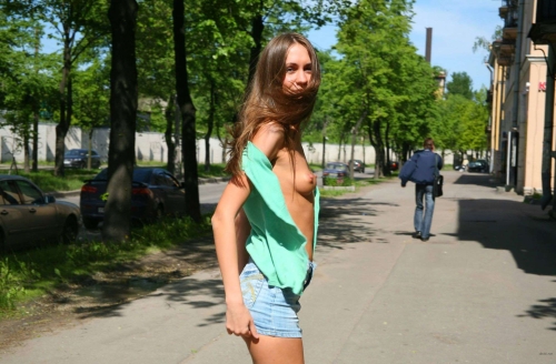 Naked Girl with Huge Labia - Explicit Close-Up Photo