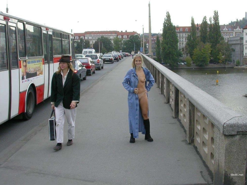 Blonde Strips in Public Places (Part 2): Explicit Public Nudity and Exhibitionism