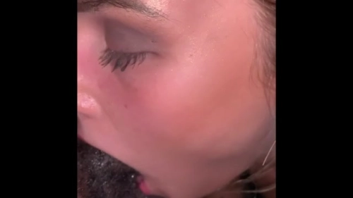 Blonde College Girl Sucks Big Cock, Gets Cum on Face and in Nose