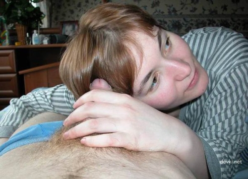 Aunt sucks off husband: Explicit blowjob scene with mature woman - XXX porn photo