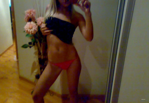 Seductive Babe Taking Mirror Selfie - Hot Russian Girl in Lingerie Shows Off Her Beauty