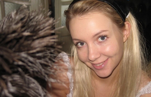 Sexy Maid Anna Fingers Herself - Hot Russian Housekeeper Solo Play