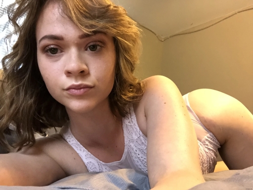 Hot Student with Tight Booty Exposed in Seductive Pose