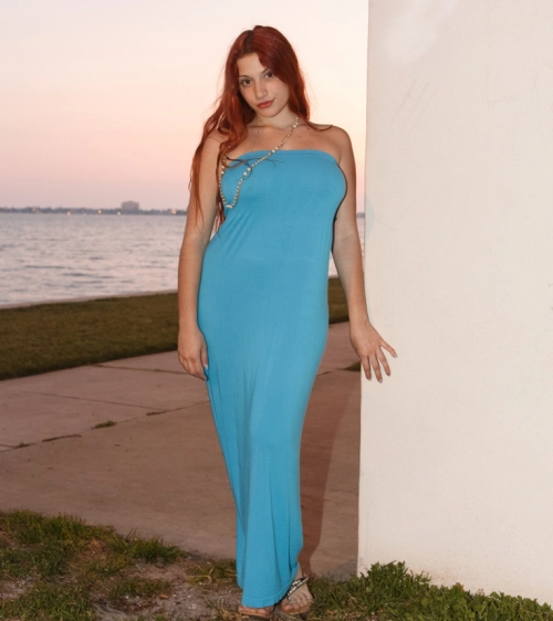 Stripping Down Naked by the Sea at Night - Explicit Beach Pose