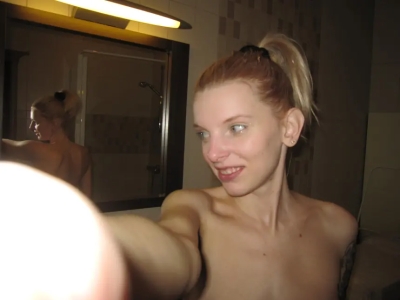 Cheating wife loves to undress in front of the camera
