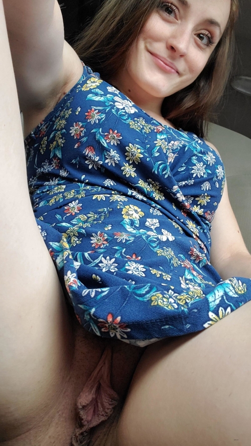 Curly Bush and Meaty Pussy with Plump Lips