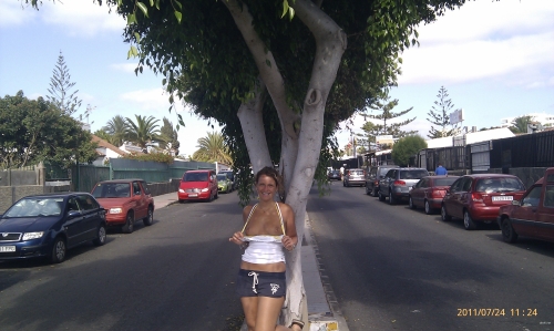 Explicit Chest Exposure in Public Places - Shocking Display of Bare Breasts