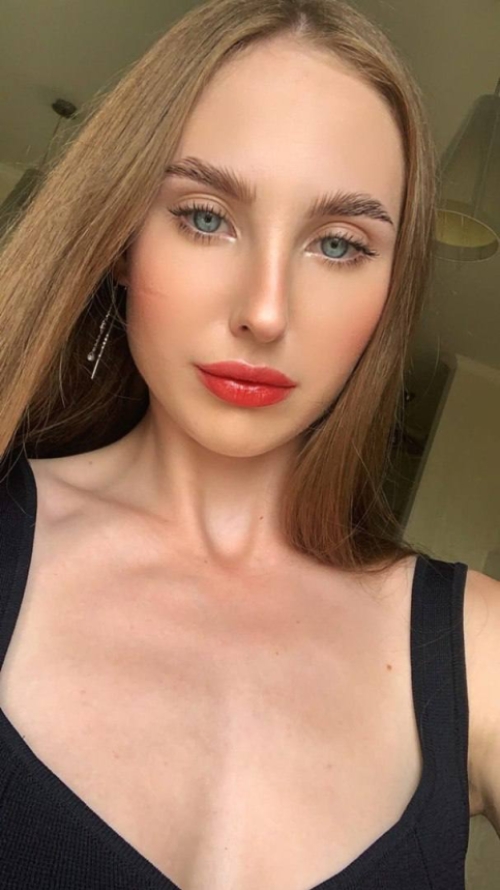 Seductive Selfie: Cute Girl Captures Intimate Moment