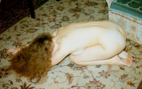 Seductive Vintage Woman Photo: Sultry Retro Pin-Up Girl in Lingerie