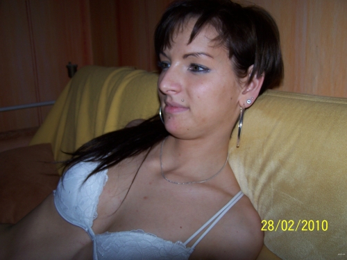 Sexy Brunette Shows Off Her Body - Hot Russian Babe Teasing in Lingerie