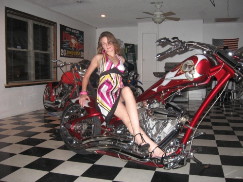 Sexy Biker Wife Poses Nude with Motorcycle - Hot and Bold Photoshoot