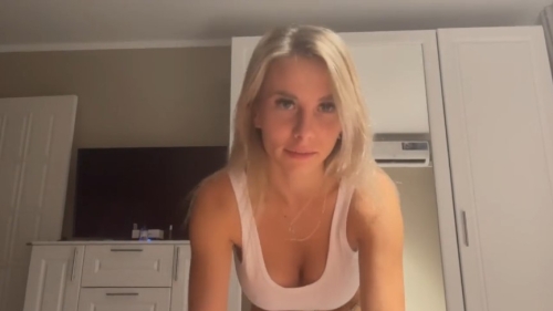Russian Blonde with Beautiful Tits Sucks and Rides My Cock. POV Sex.
