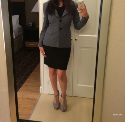 Erotica of a woman in a business suit