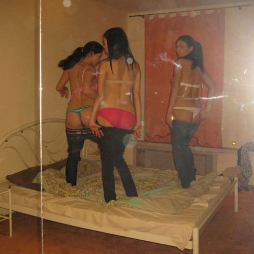 Sluts go wild in a steamy train gangbang