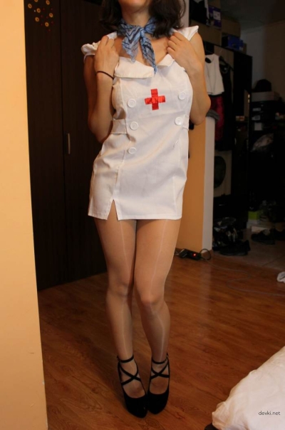 Частное фото медсестры в колготах
