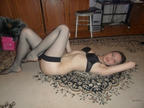 Sexy Girl Trying on Outfits: Hot Young Woman in Lingerie and Dresses