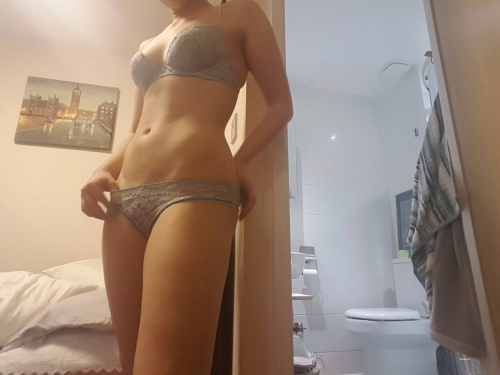 Seductive and Sensual: Hot Babe Posing in Lingerie