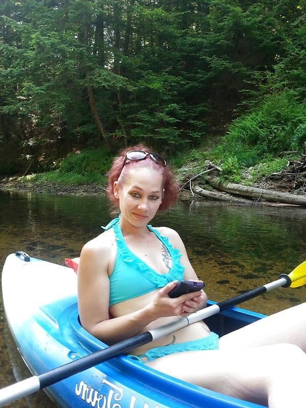 Kayaking ended with a blowjob from the red-haired beast