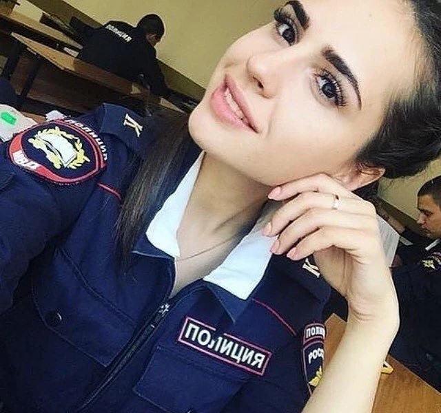 Russian beauties in uniform